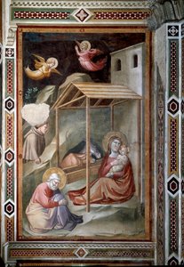 Het leven van de Maagd: Geboorte (fresco, ca. 1327) door Taddeo Gaddi