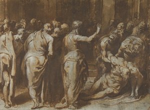 Sint Paulus wekt Eutychus tot leven