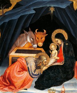 Aanbidding van de wijzen (detail) door Taddeo di Bartolo