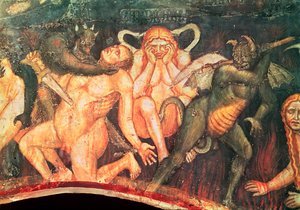 Hel, detail van de wellustigen, ca. 1394