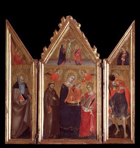 Maagd met kind en heiligen door Taddeo di Bartolo