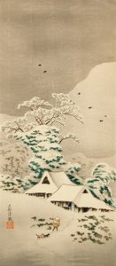Sawatari in de sneeuw door Takahashi Hiroaki