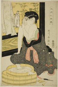 Spiegel van elegantie (Furyu kesho kagami) door Tamagawa Shucho