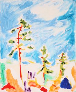 Kleurrijke winterbomen door Tamara Jare