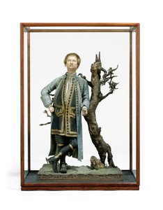 Geverfde kleifiguur traditioneel geïdentificeerd als David Garrick, c.1770