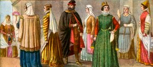 Italiaanse kleding uit de 16e eeuw door Tancredi Scarpelli