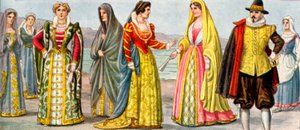 17e eeuwse Italiaanse kleding door Tancredi Scarpelli