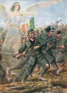 Slag aan de Piave-rivier, 1918 door Tancredi Scarpelli