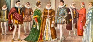 Kleding van de Milanesi in 1598 door Tancredi Scarpelli