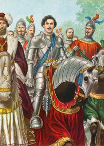Ettore Fieramosca na de slag bij Barletta in 1503 door Tancredi Scarpelli