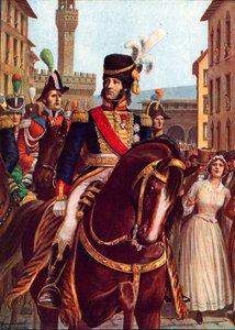 Joachim Murat betreedt Florence, 19 januari 1801 door Tancredi Scarpelli