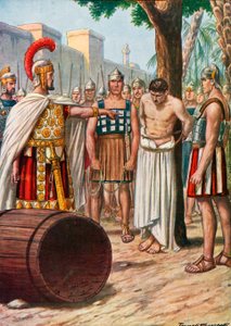 Marcus Atilius Regulus keert terug naar Carthago door Tancredi Scarpelli