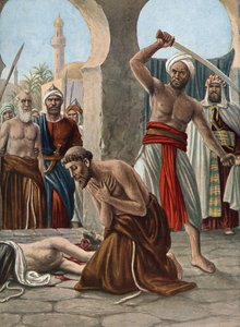 Martelaarschap van christelijke missionarissen in India door Tancredi Scarpelli