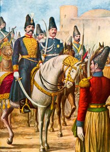 Nasradin-Shah, koning van Perzië door Tancredi Scarpelli