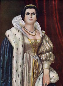 Portret van Lucrezia Borgia (Lucrece Borgia) (1480 - 1519) door Tancredi Scarpelli