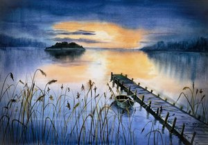 Sunset Lake-pier