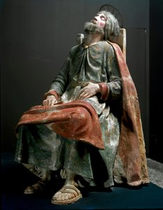 De engel die Jozef de geboorte van Jezus aankondigt (detail) door Tanzio da Varallo