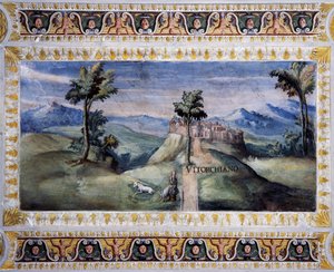 Uitzicht op Vitorchiano door Tarquinio Ligustri