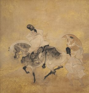 Oversteek bij Sano, ca. 1600-1640 door Tawaraya Sotatsu