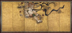 God van de donder Raijin, midden 1600s