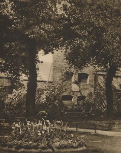 Plaats van de Marshalsea-gevangenis vanaf het kerkhof van St. Georges, Southwark, ca. 1935 door Taylor