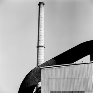 Schoorsteen of schoorsteen bij Phelps Dodge Smelter Douglas Arizona door Ted Spiegel