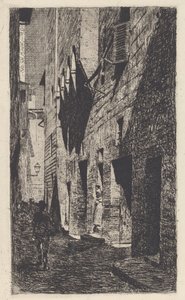Huis van Dante da Castiglione door Telemaco Signorini
