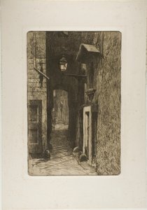 Via dei Cavalieri door Telemaco Signorini