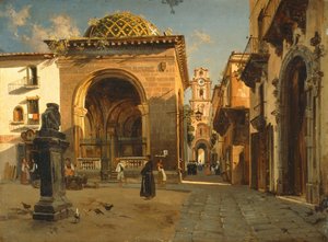 De Sedil Dominova Loggia in Sorrento door Teodoro Duclere
