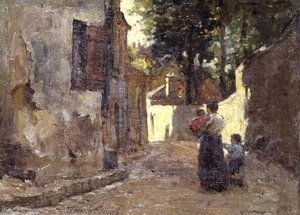 Een zijstraat, Honfleur door Terrick Williams