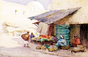 Een Straathoek, Kairouan door Terrick Williams