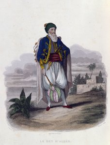 Hussein Pacha (1765-1838), de laatste Dey van Algiers (1818-30), 1846 door Th. Guerin