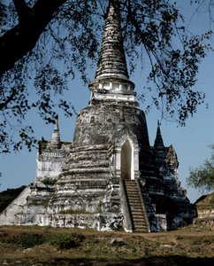 Een stupa van de boeddhistische tempel