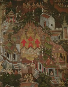 Geboorte van een prins, Wat Suthat, Bangkok
