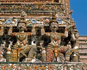 Kariatiden van de tempel Wat Arun