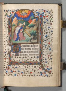 Getijdenboek Gebruik van Parijs: Fol. 77r, David, ca. 1420 door The Bedford Master