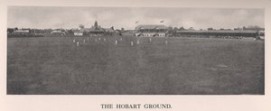 Het Hobart Cricket Ground, Tasmanië, Australië, 1912 door The Sydney Daily Telegraph