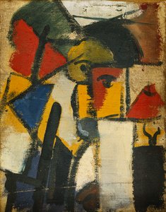 Hoofd, 1914 door Theo van Doesburg