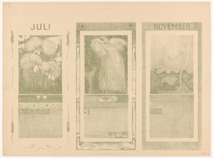 Kalenders voor juli, augustus en november 1910