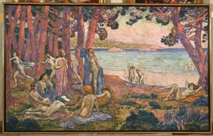 Baden aan zee, 1907-08 door Théo van Rysselberghe