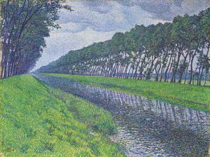 Kanaal in Vlaanderen door Théo van Rysselberghe