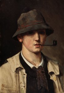 Studie voor een zelfportret door Théo van Rysselberghe