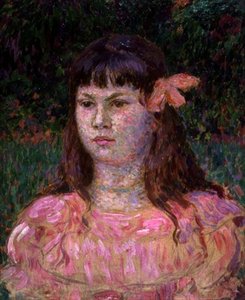 Het Roze Lint (Sylvie Lacombe), eind jaren 1890 door Théo van Rysselberghe