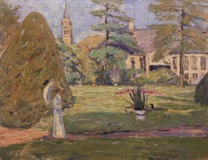 Landhuis in Langen (in het park) door Theo von Brockhusen