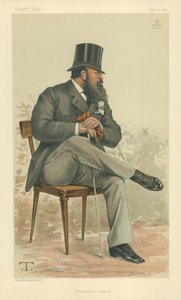 Lord Rendlesham, eigendom in Suffolk, 15 oktober 1881, Vanity Fair cartoon