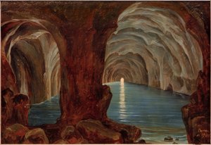 Blauwe grot op Capri door Theobald von Oer
