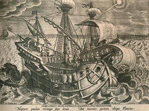 Plancius die een Waarneming Doet, 1592 door Theodoor Galle