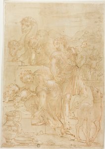 Isaak en Rebekka bij de bron door Theodoor van Thulden