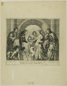 Het huwelijk van Maximiliaan van Oostenrijk met Maria van Bourgondië door Theodoor van Thulden