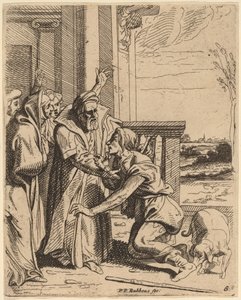 De Verloren Zoon Ontvangen door Zijn Vader door Theodoor van Thulden after Sir Peter Paul Rubens